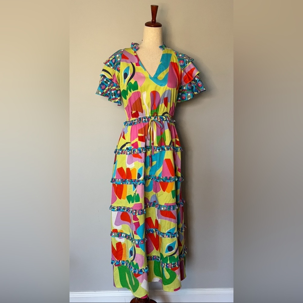Alden Adair Yasmine dress in matisse print size XS - Picture 3 of 7